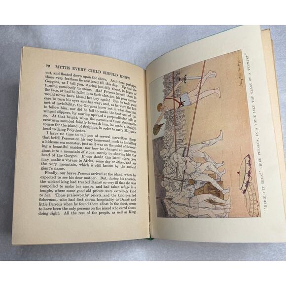 Myths Every Child Should Know 1914 Illustrated Vintage Hardcover Hamilton Mabie - Picture 13 of 14